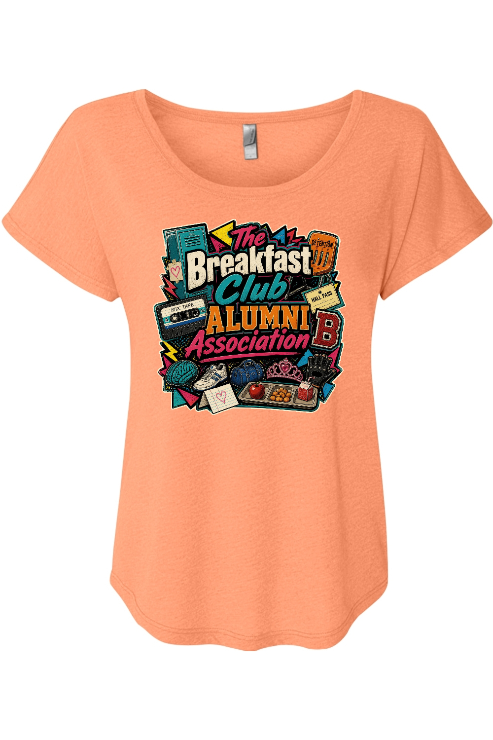 The Breakfast Club Alumni Association Women's Triblend Dolman Tee