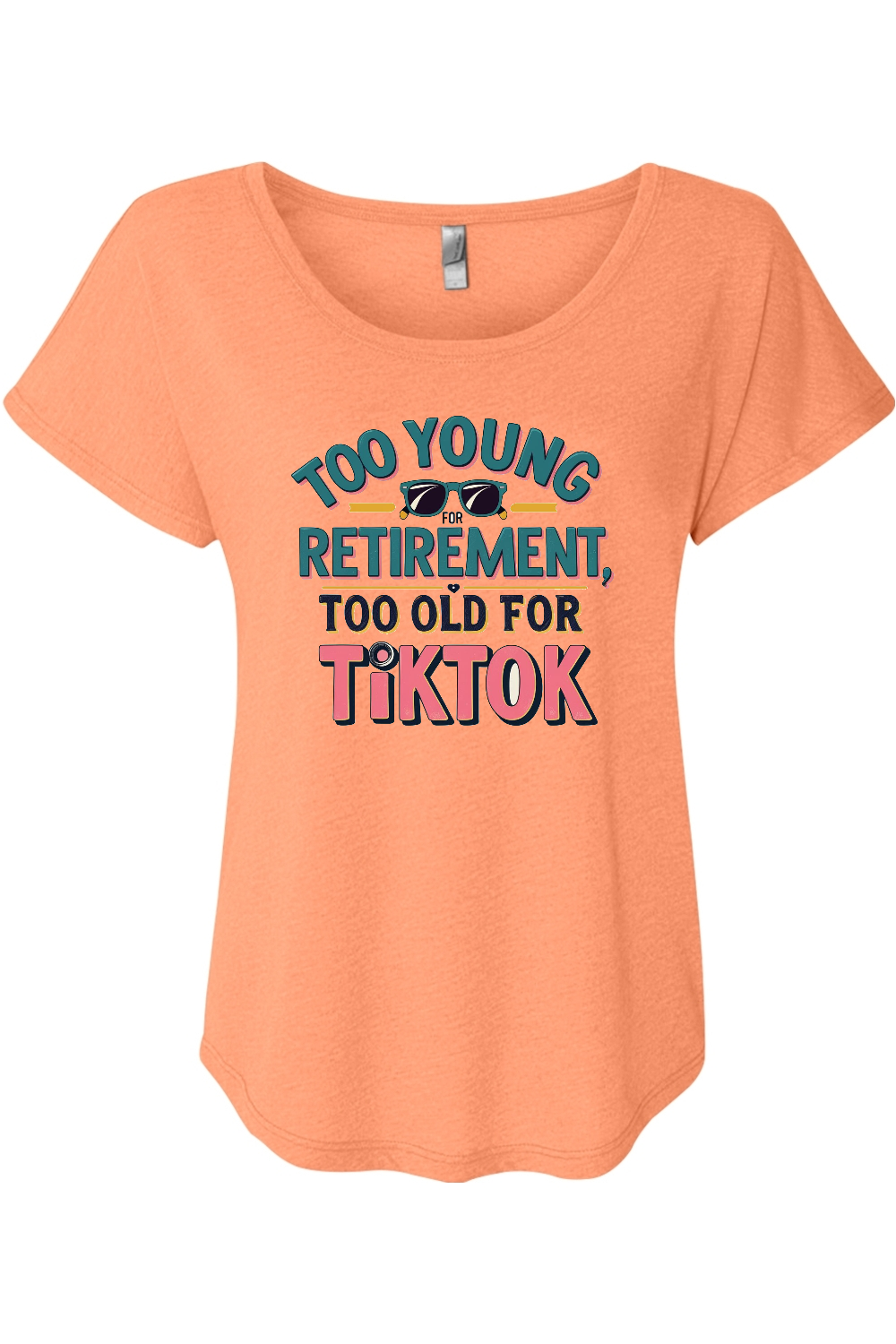 Too Old for TikTok Women's Triblend Dolman Tee