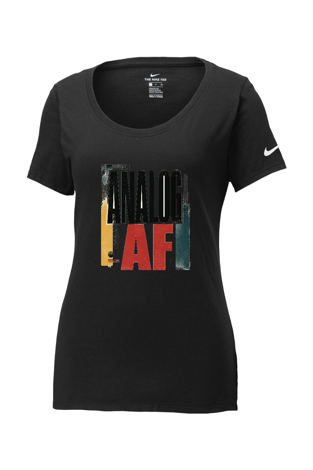 Nike Ladies Core Cotton Scoop Neck Tee: Analog AF