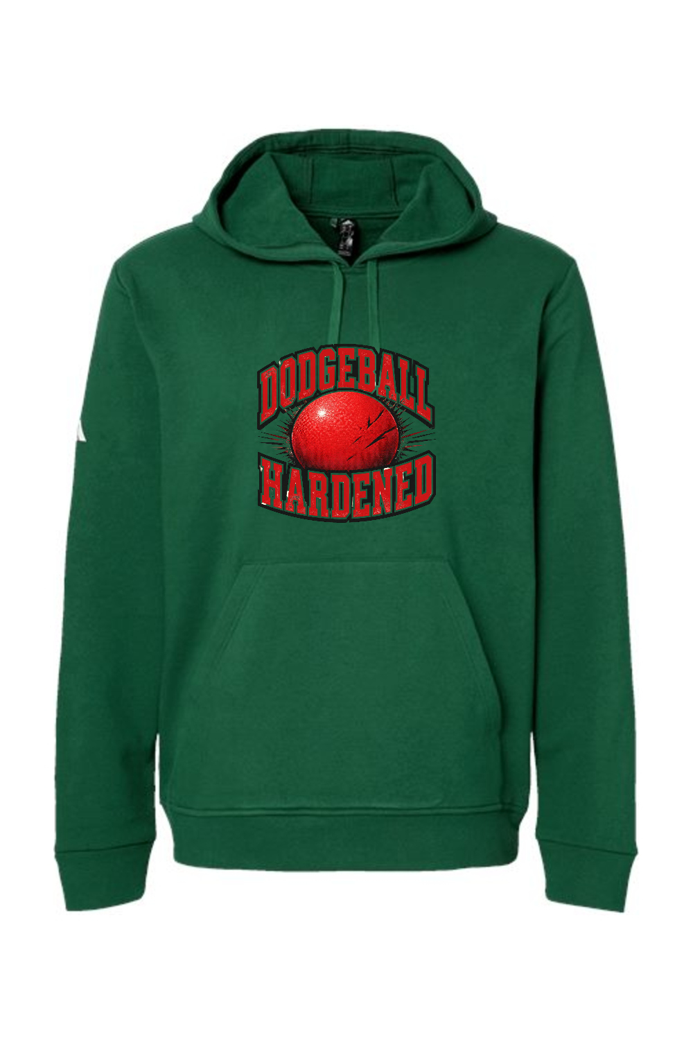 Adidas Fleece Hooded Sweatshirt: Dodgeball Hardened