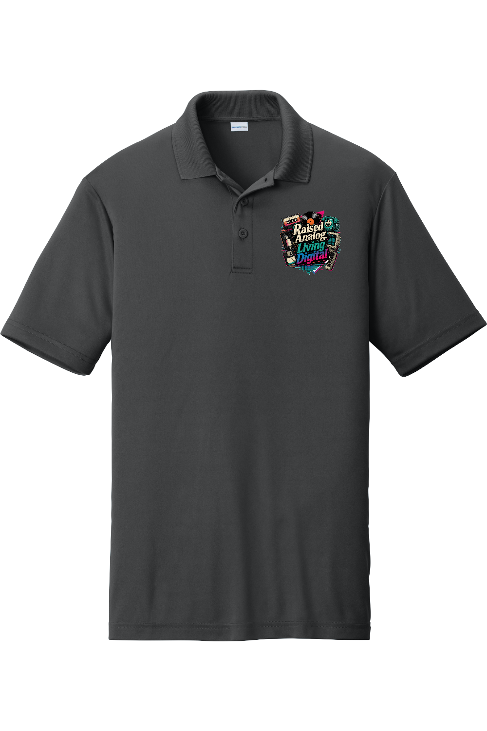 Competitor Polo: Raised Analog. Living Digital
