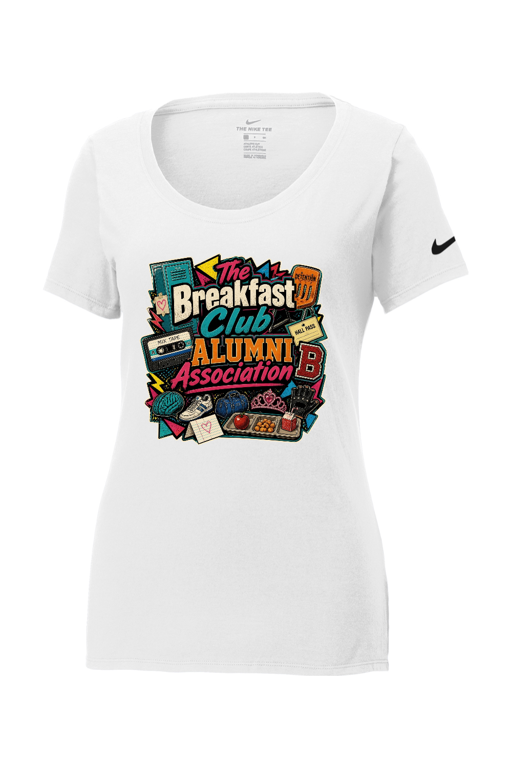 Nike Ladies Core Cotton Scoop Neck Tee: The Breakfast Club Alumni Association