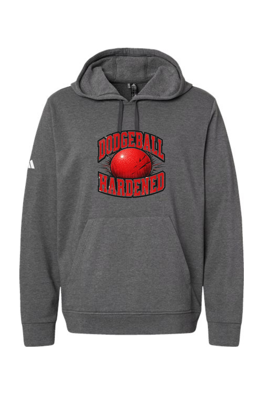 Adidas Fleece Hooded Sweatshirt: Dodgeball Hardened