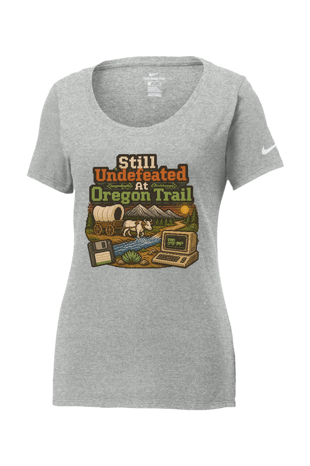 Nike Ladies Core Cotton Scoop Neck Tee: Still Undefeated At Oregon Trail