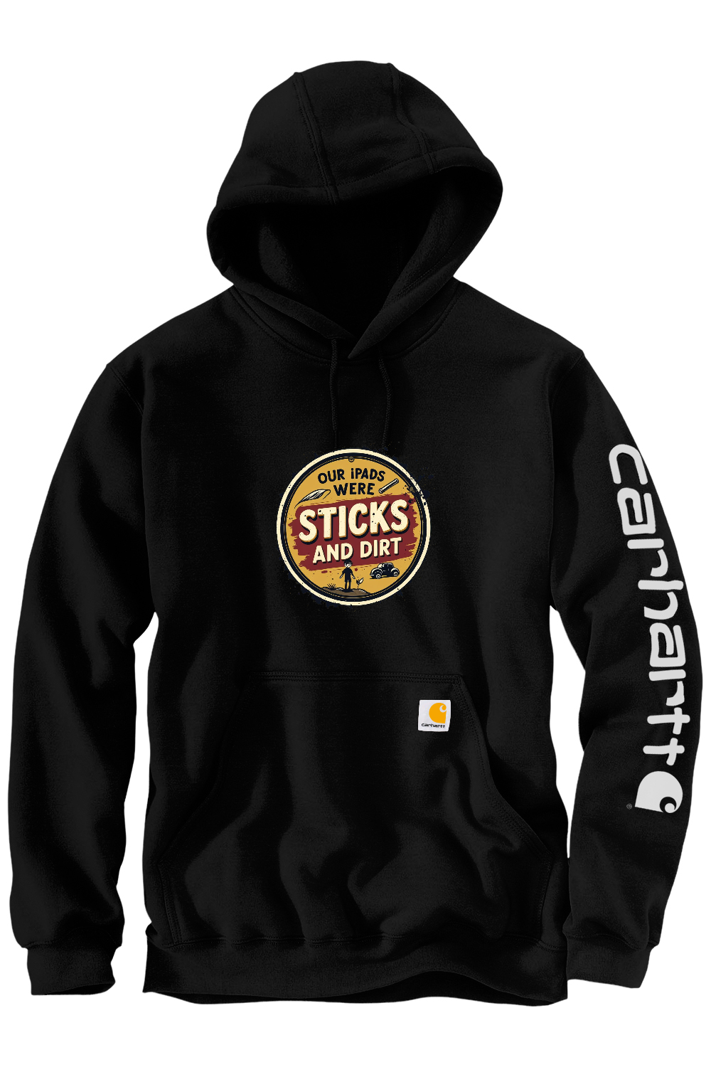 Carhartt Midweight Hooded Sweatshirt: Sticks and Dirt