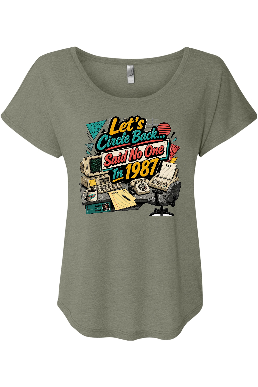 Let's Circle Back... Said No One In 1987 Women's Triblend Dolman Tee
