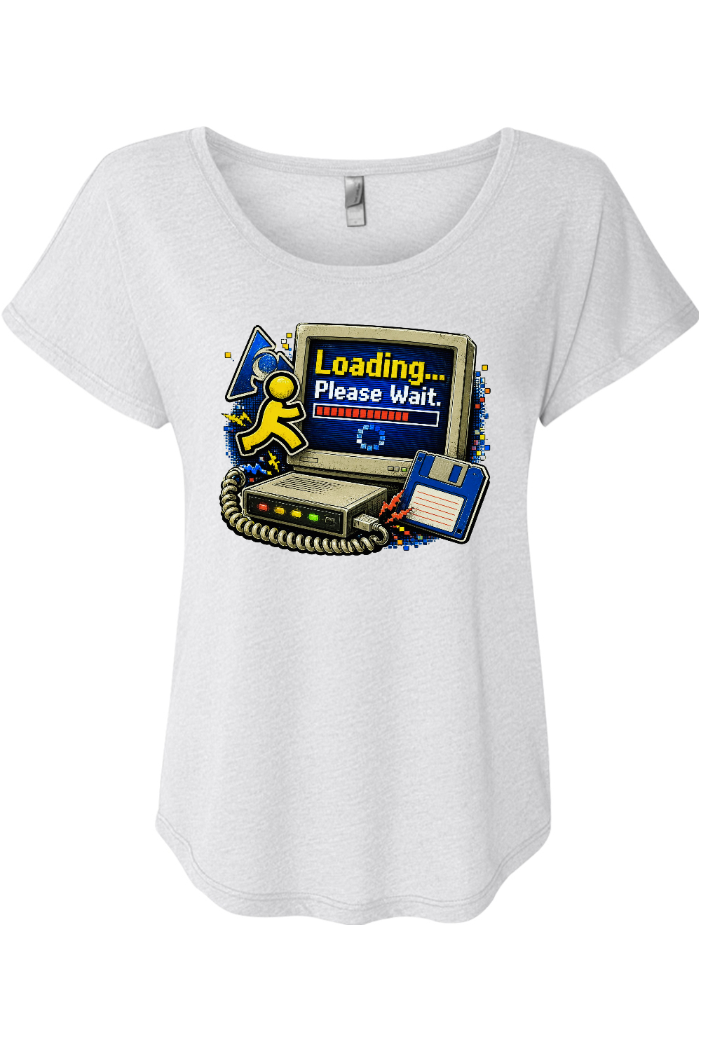 Loading... Please Wait. Women's Triblend Dolman Tee