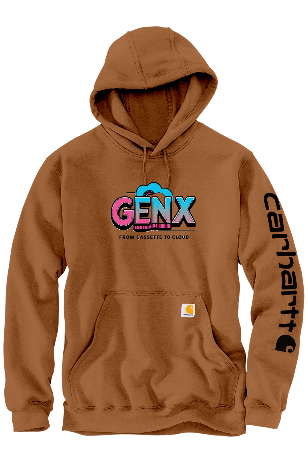 Carhartt Midweight Hooded Sweatshirt: GENX-From Cassette To Cloud