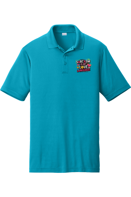 Moisture-Wicking Polo - Sarcasm Love Language