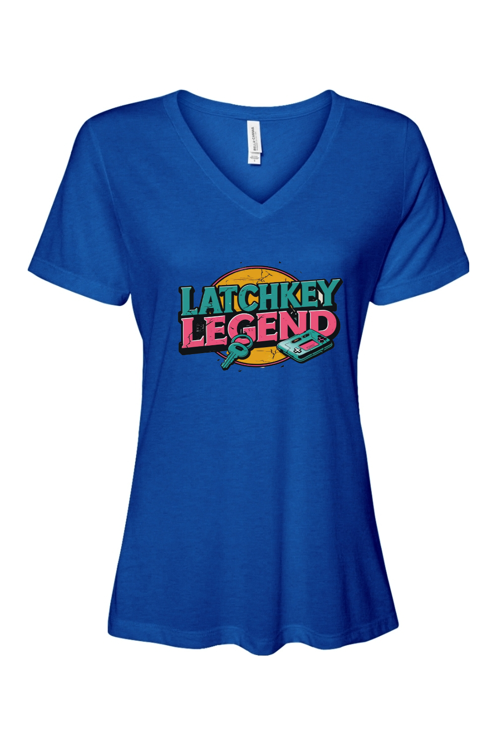 Relaxed Fit Women's V-Neck T-Shirt - Latchkey Legend