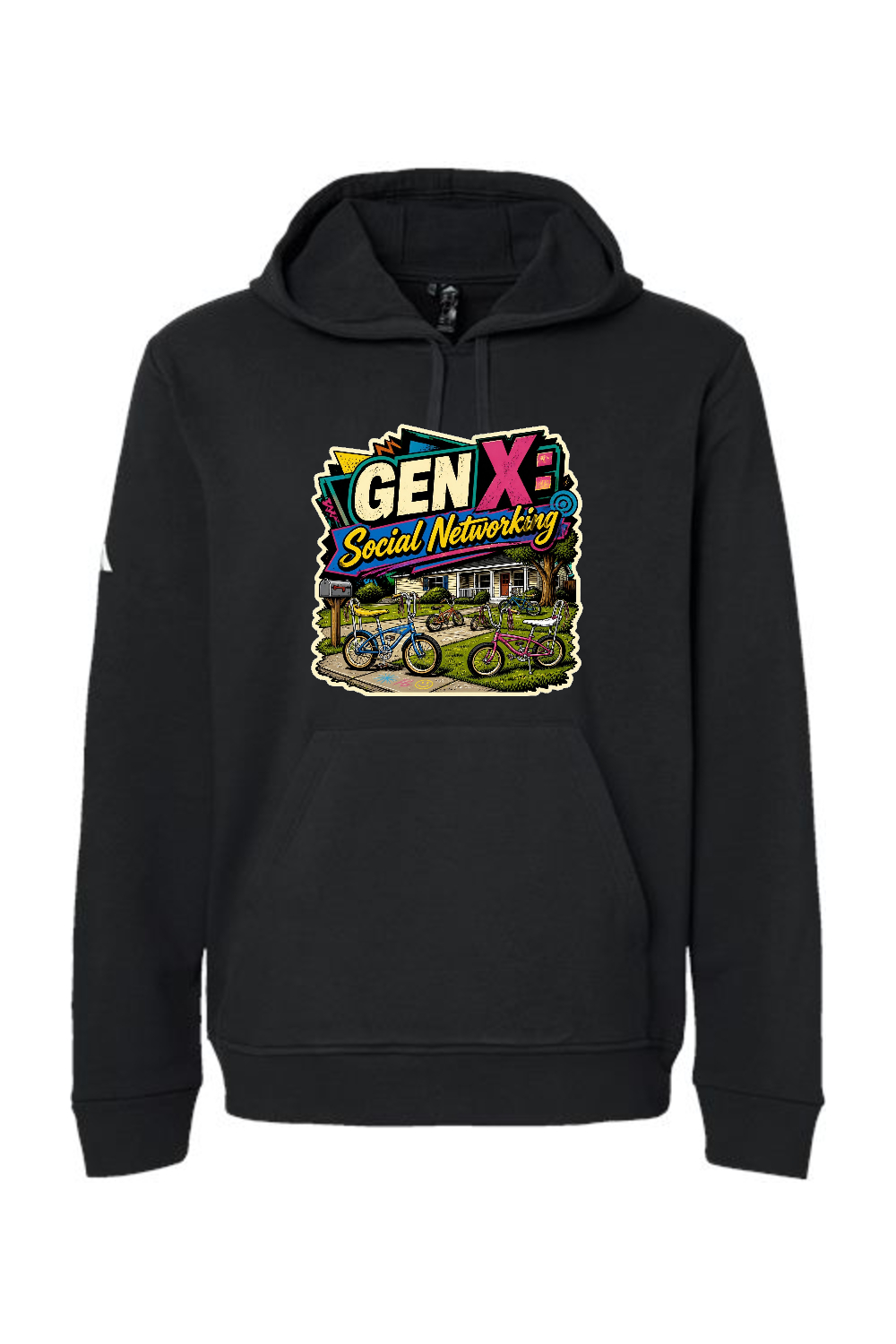 Adidas Fleece Hooded Sweatshirt: GEN X Social Networking