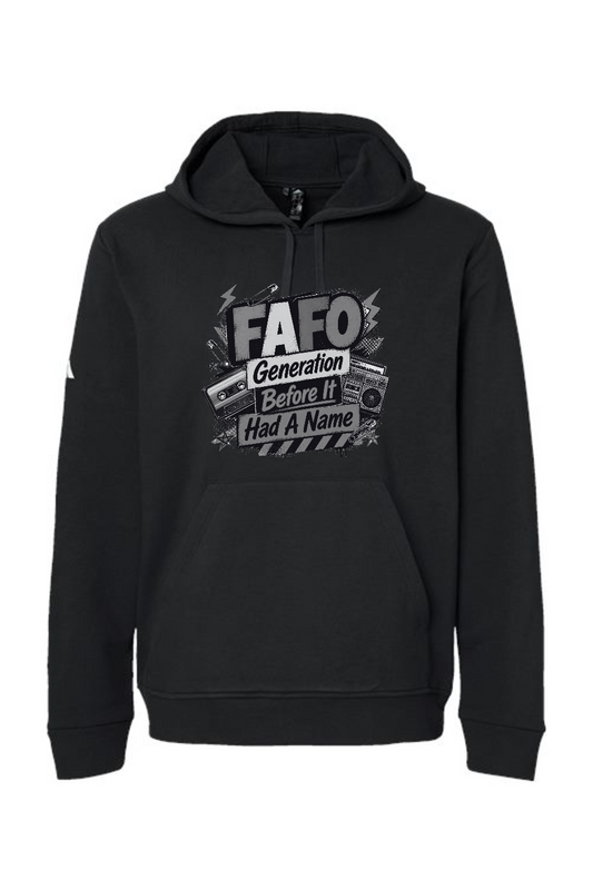 Adidas Fleece Hooded Sweatshirt: FAFO Generation Before It Had A Name