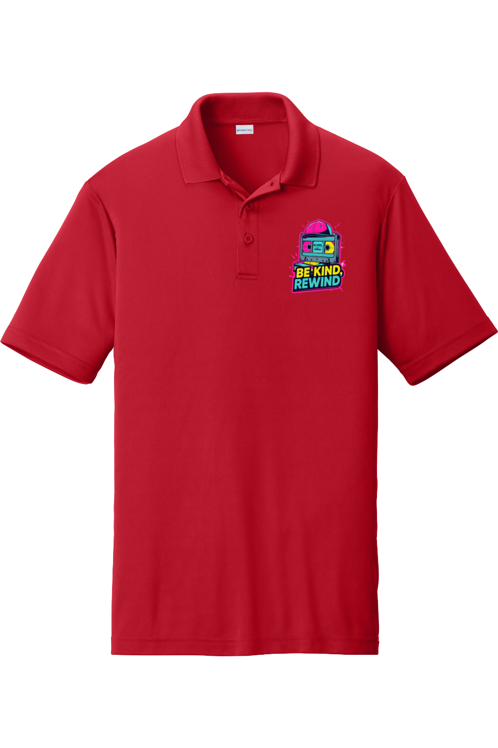 Moisture-Wicking Polo - Be Kind Rewind