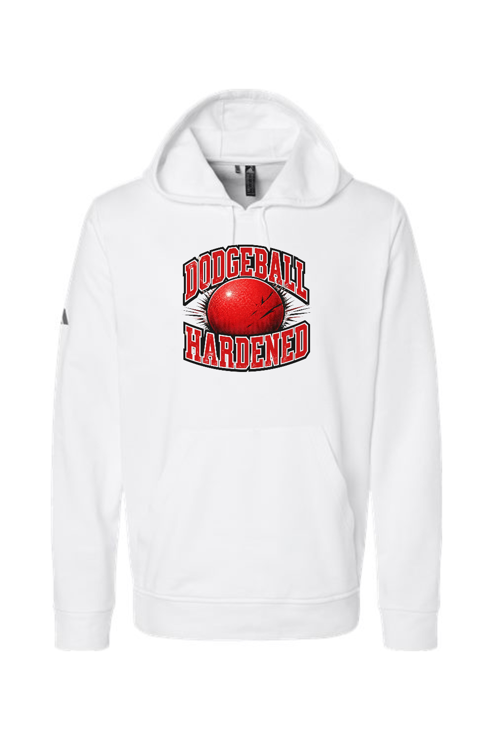 Adidas Fleece Hooded Sweatshirt: Dodgeball Hardened