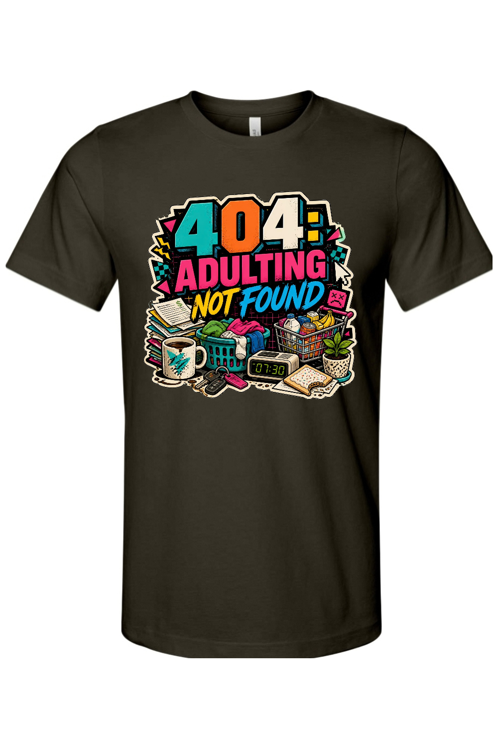 404 Adulting Not Found Gen X Edition Tee