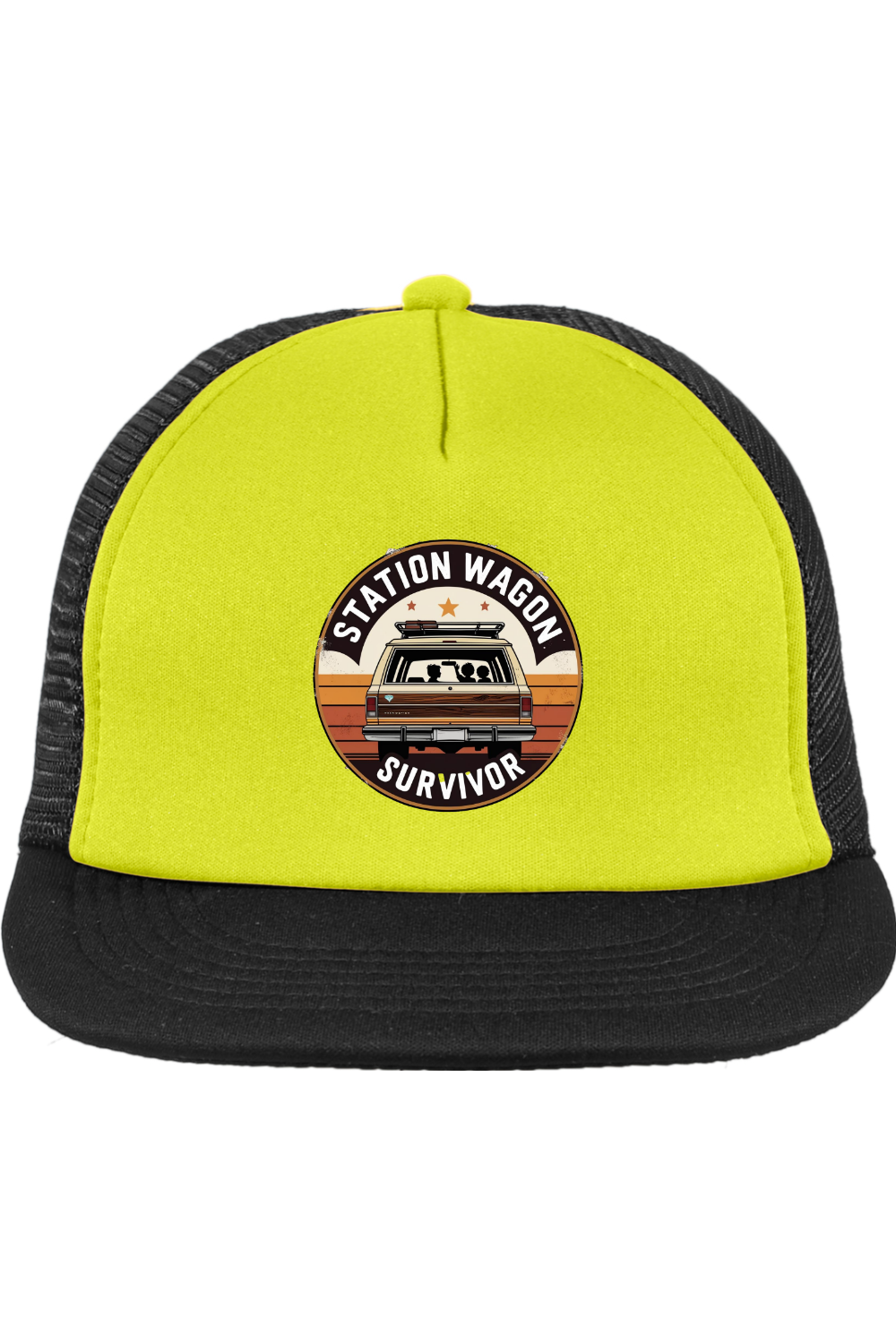 Trucker Style Snapback Cap with Station Wagon Survivor