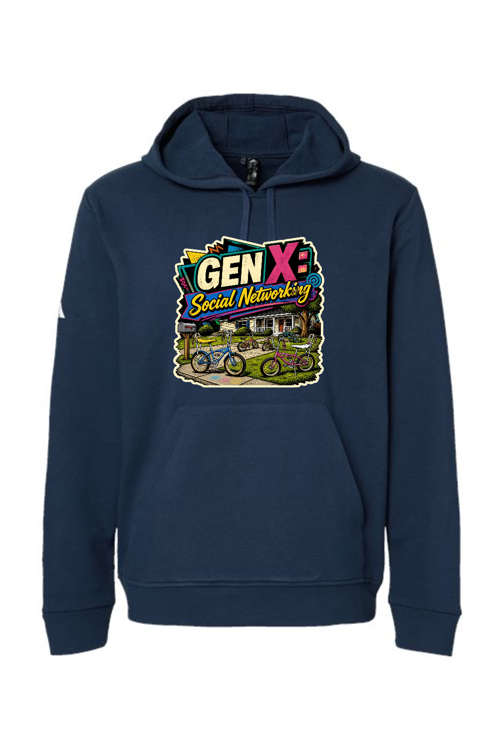 Adidas Fleece Hooded Sweatshirt: GEN X Social Networking