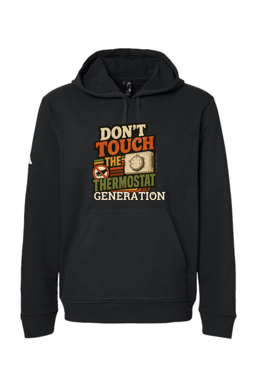 Adidas Fleece Hooded Sweatshirt: Don't Touch the Thermostat Generation