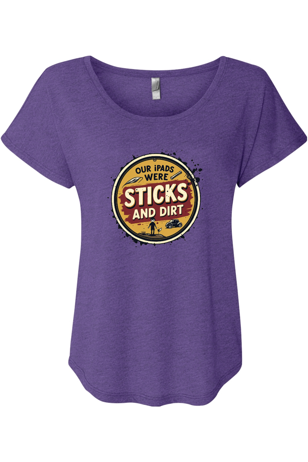 Sticks and Dirt Women's Triblend Dolman Tee