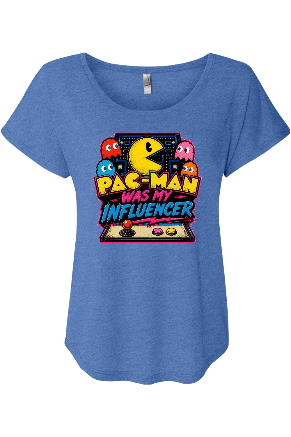 Pac-Man Was My Influencer Women's Triblend Dolman Tee