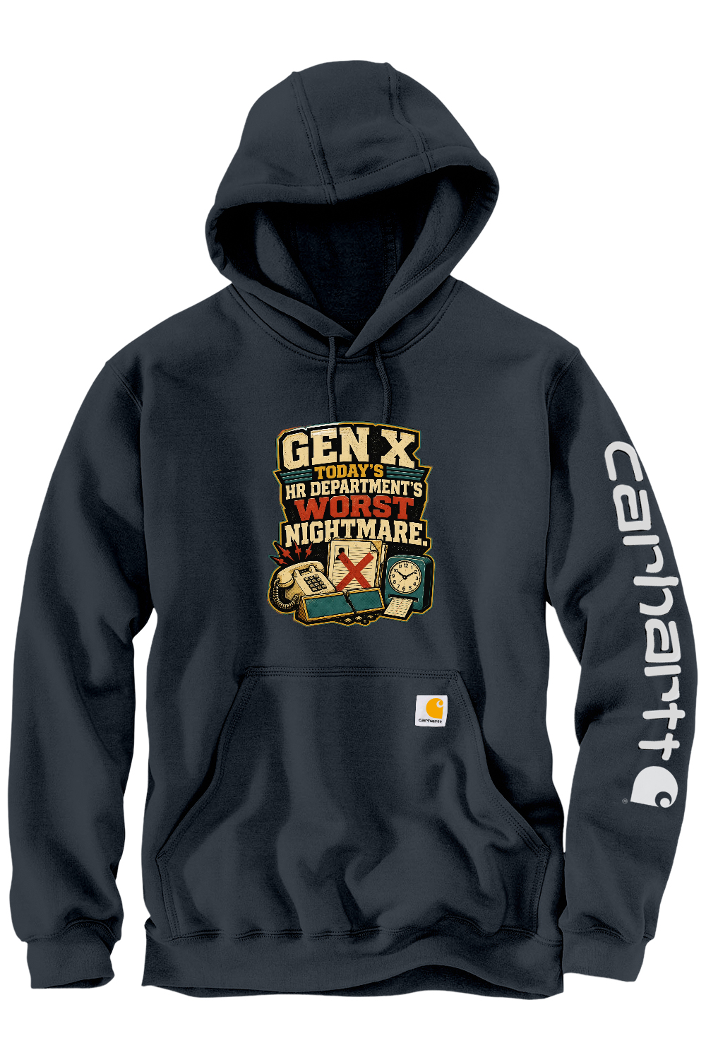 Carhartt Midweight Hooded Sweatshirt: GEN X Today's HR Department's Worst Nightmare