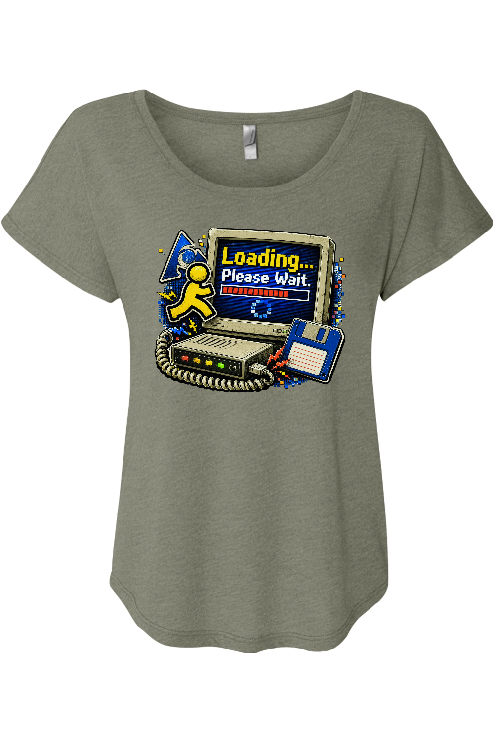 Loading... Please Wait. Women's Triblend Dolman Tee