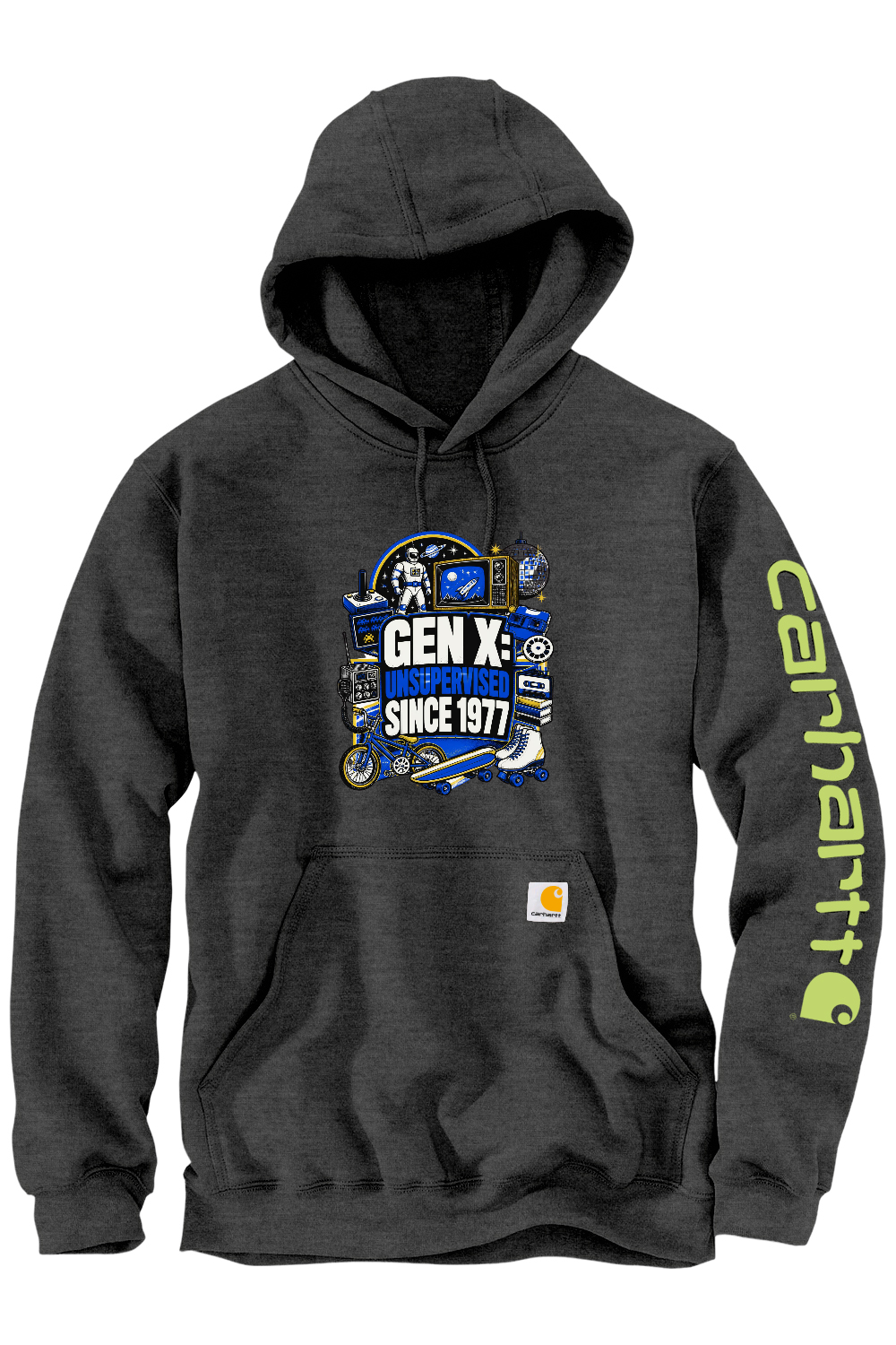 Carhartt Midweight Hooded Sweatshirt: GEN X Unsupervised Since 1977