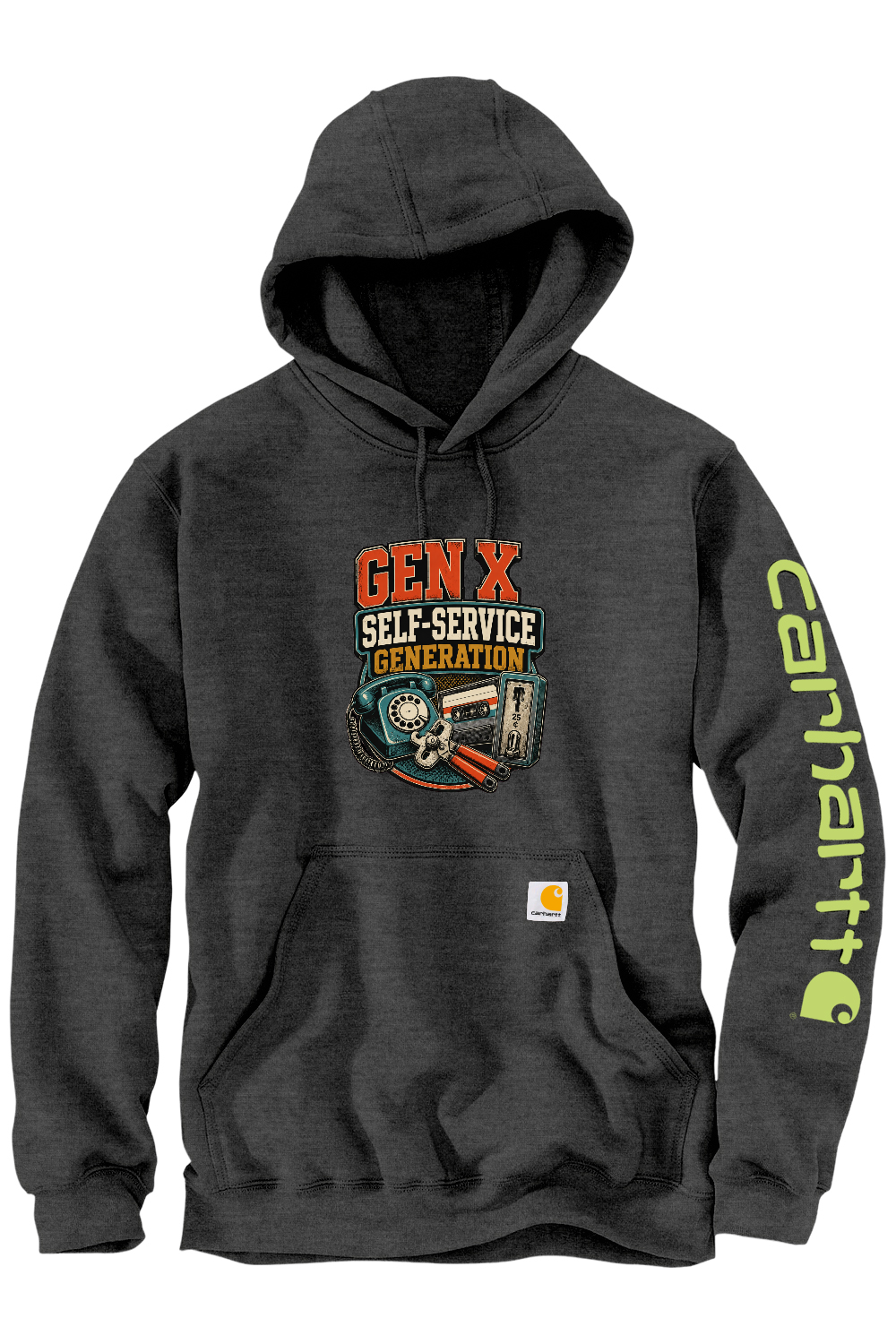 Carhartt Midweight Hooded Sweatshirt: GEN X Self Service Generation