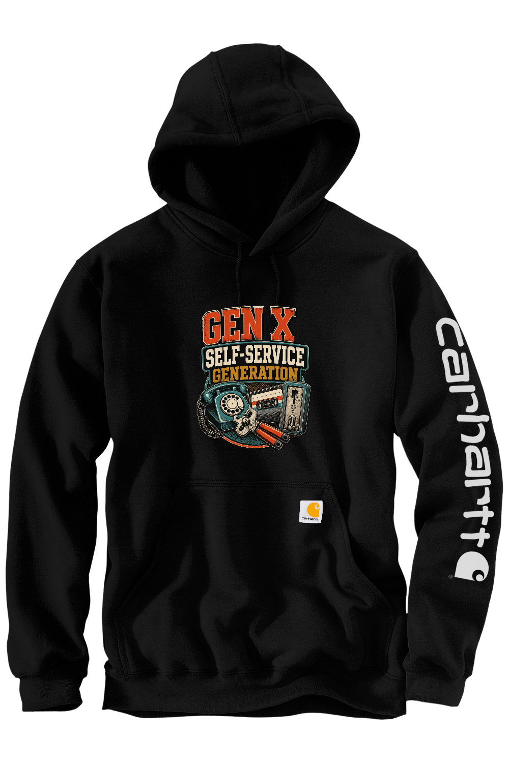 Carhartt Midweight Hooded Sweatshirt: GEN X Self Service Generation