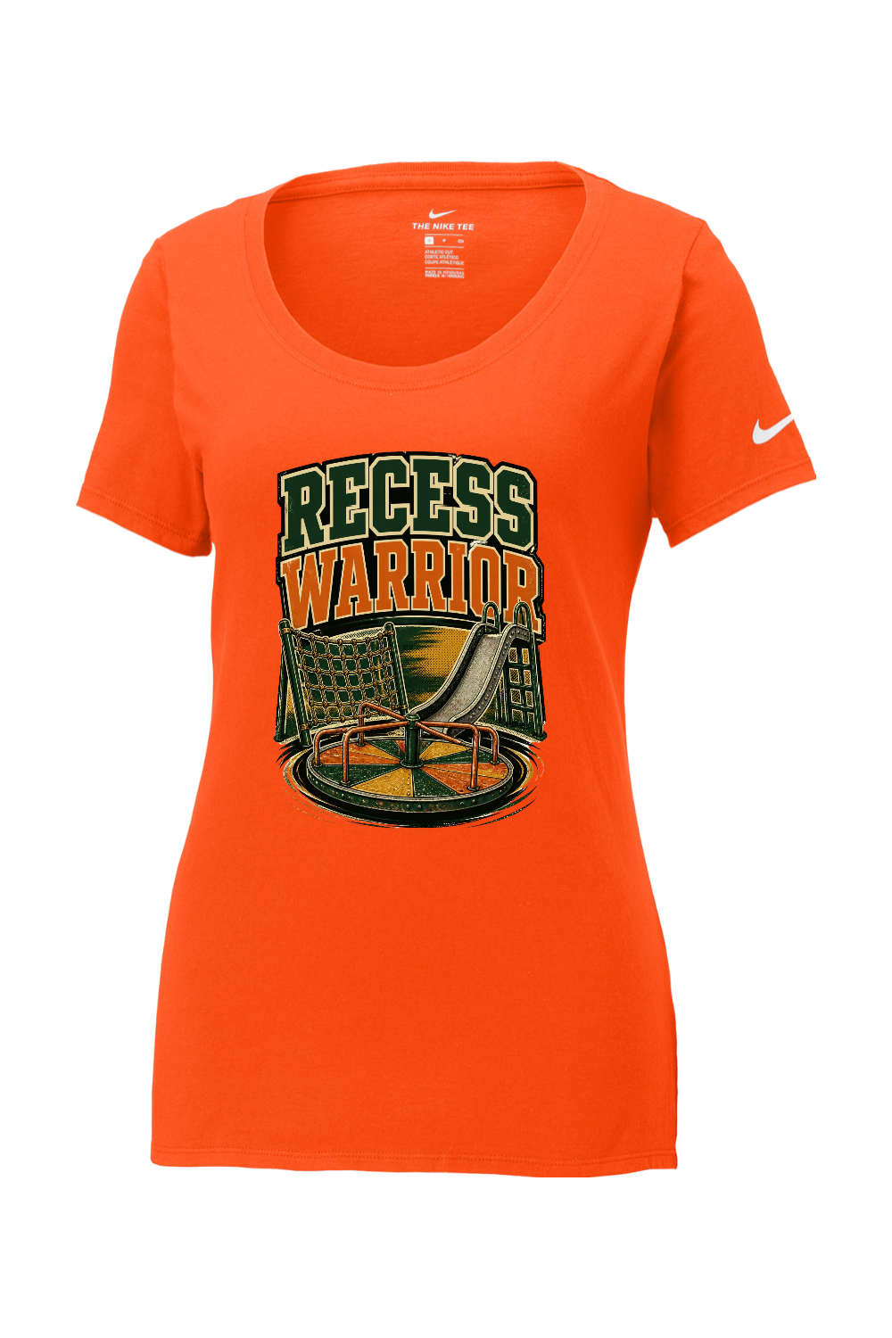 Nike Ladies Core Cotton Scoop Neck Tee: Recess Warrior