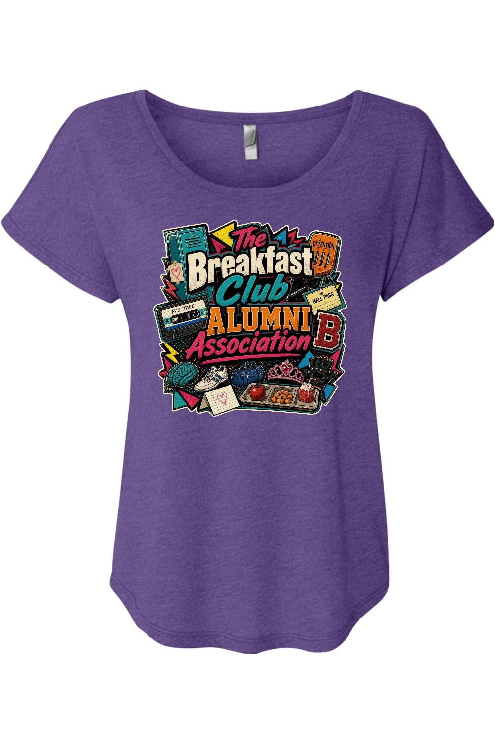The Breakfast Club Alumni Association Women's Triblend Dolman Tee
