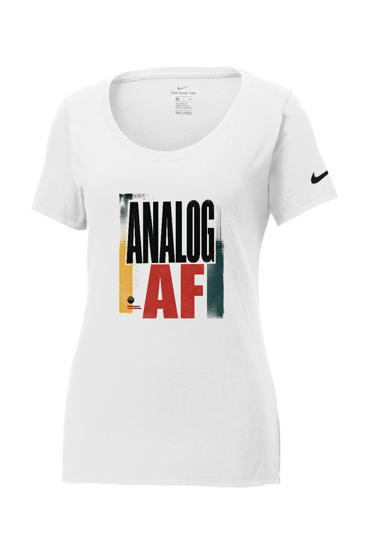 Nike Ladies Core Cotton Scoop Neck Tee: Analog AF