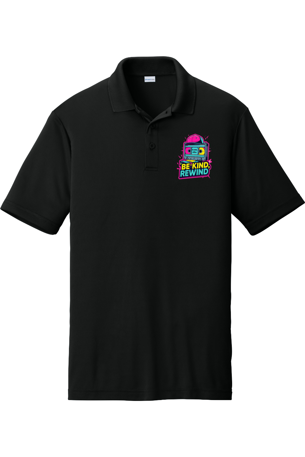 Moisture-Wicking Polo - Be Kind Rewind