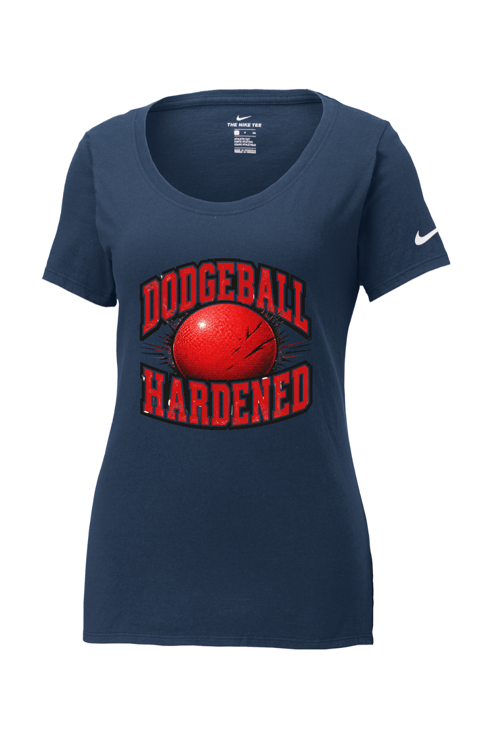 Nike Ladies Core Cotton Scoop Neck Tee: Dodgeball Hardened