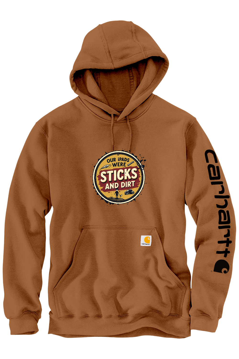Carhartt Midweight Hooded Sweatshirt: Sticks and Dirt