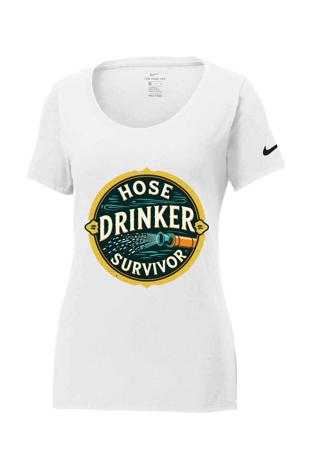 Nike Women's Cotton T-Shirt - Hose Drinker Survivor