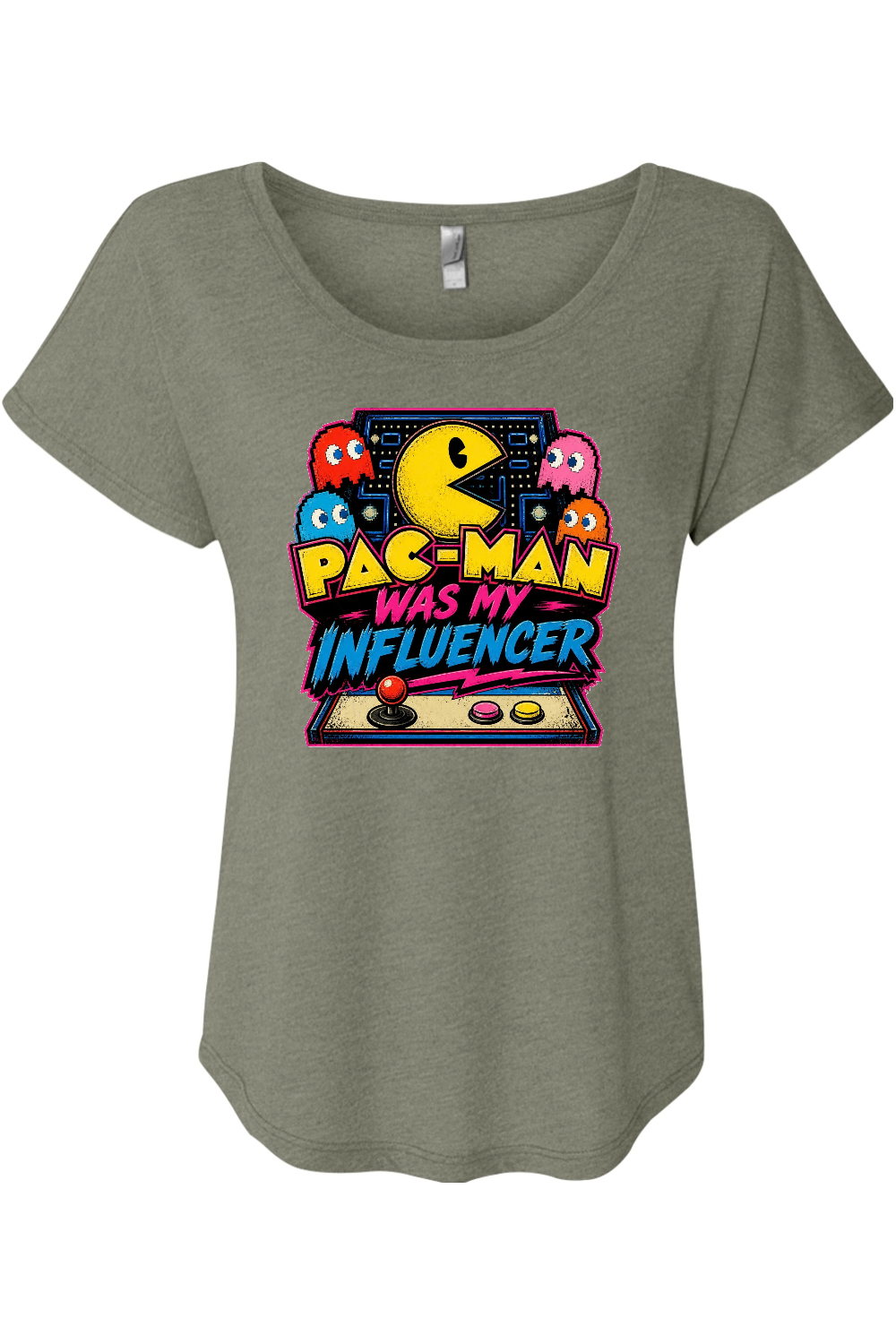 Pac-Man Was My Influencer Women's Triblend Dolman Tee