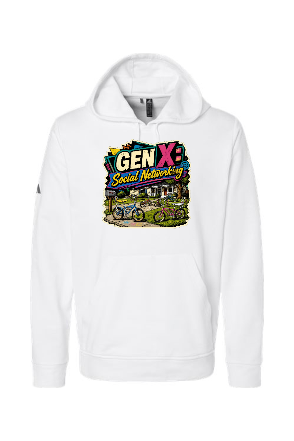 Adidas Fleece Hooded Sweatshirt: GEN X Social Networking