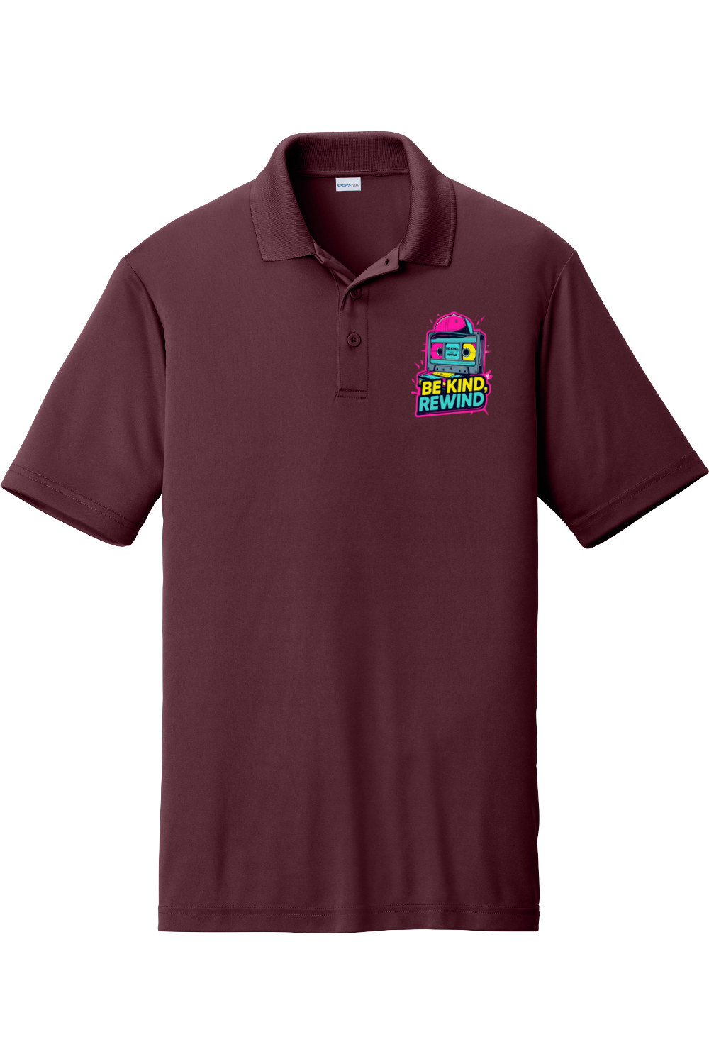 Moisture-Wicking Polo - Be Kind Rewind