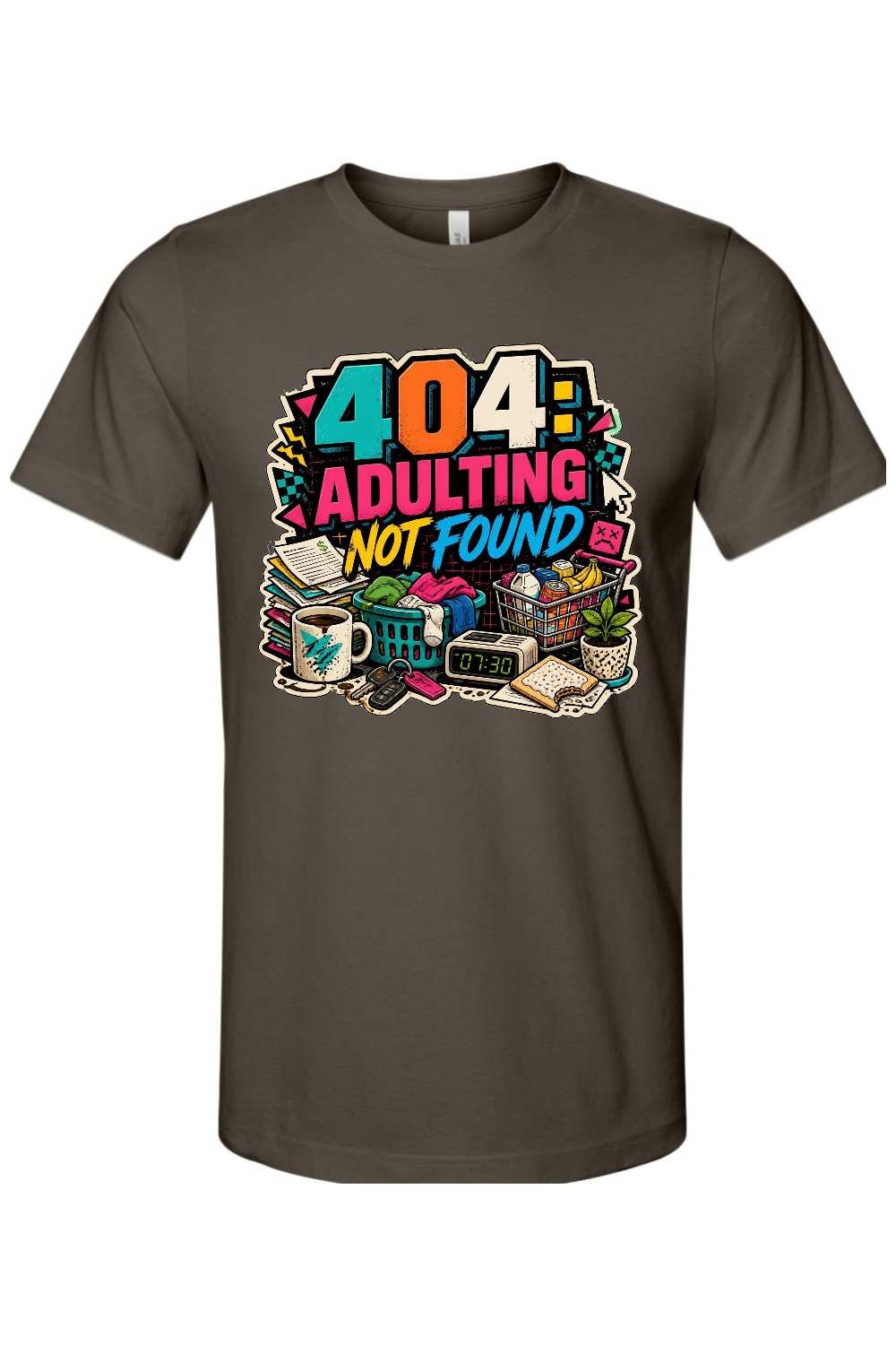 404 Adulting Not Found Gen X Edition Tee