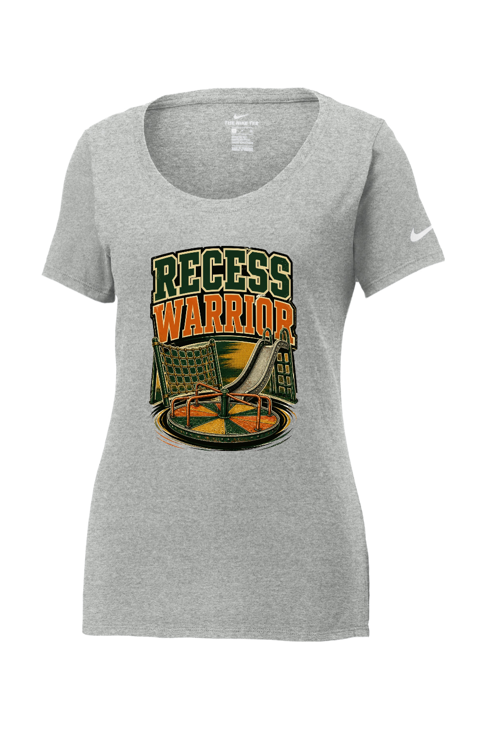 Nike Ladies Core Cotton Scoop Neck Tee: Recess Warrior