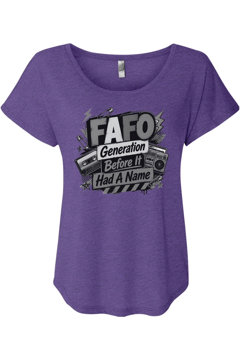 FAFO Generation Before It Had A Name Women's Triblend Dolman Tee