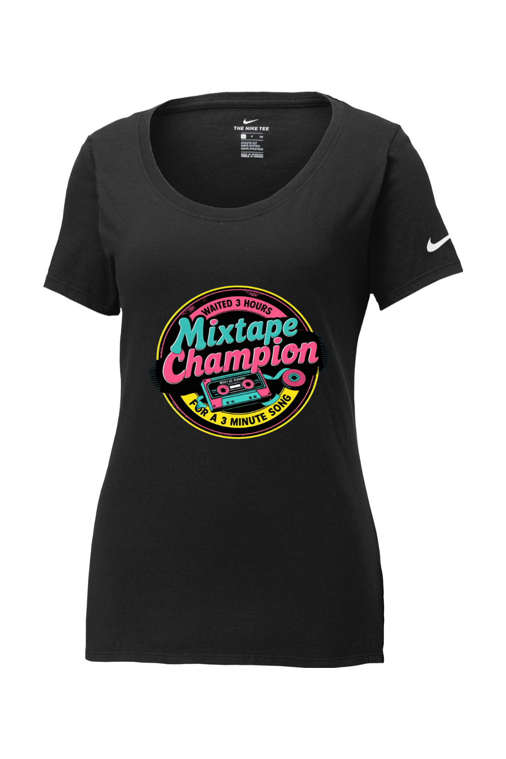 Nike Women's Cotton T-Shirt - MixTape Champion