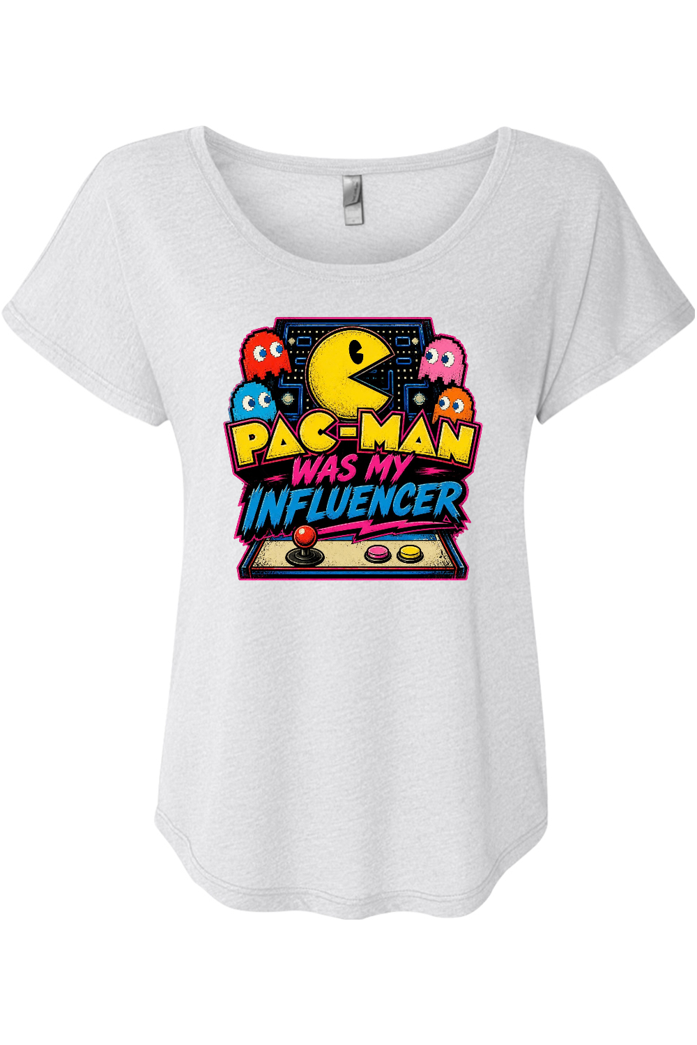 Pac-Man Was My Influencer Women's Triblend Dolman Tee