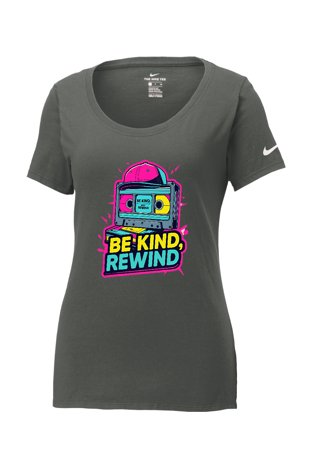 Nike Ladies Core Cotton Scoop Neck Tee: Be Kind Rewind
