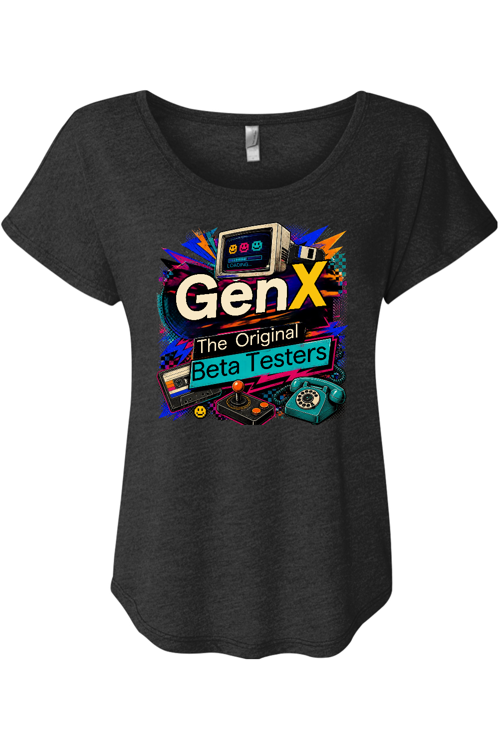 Gen X The Original Beta Testers Women's Triblend Dolman Tee