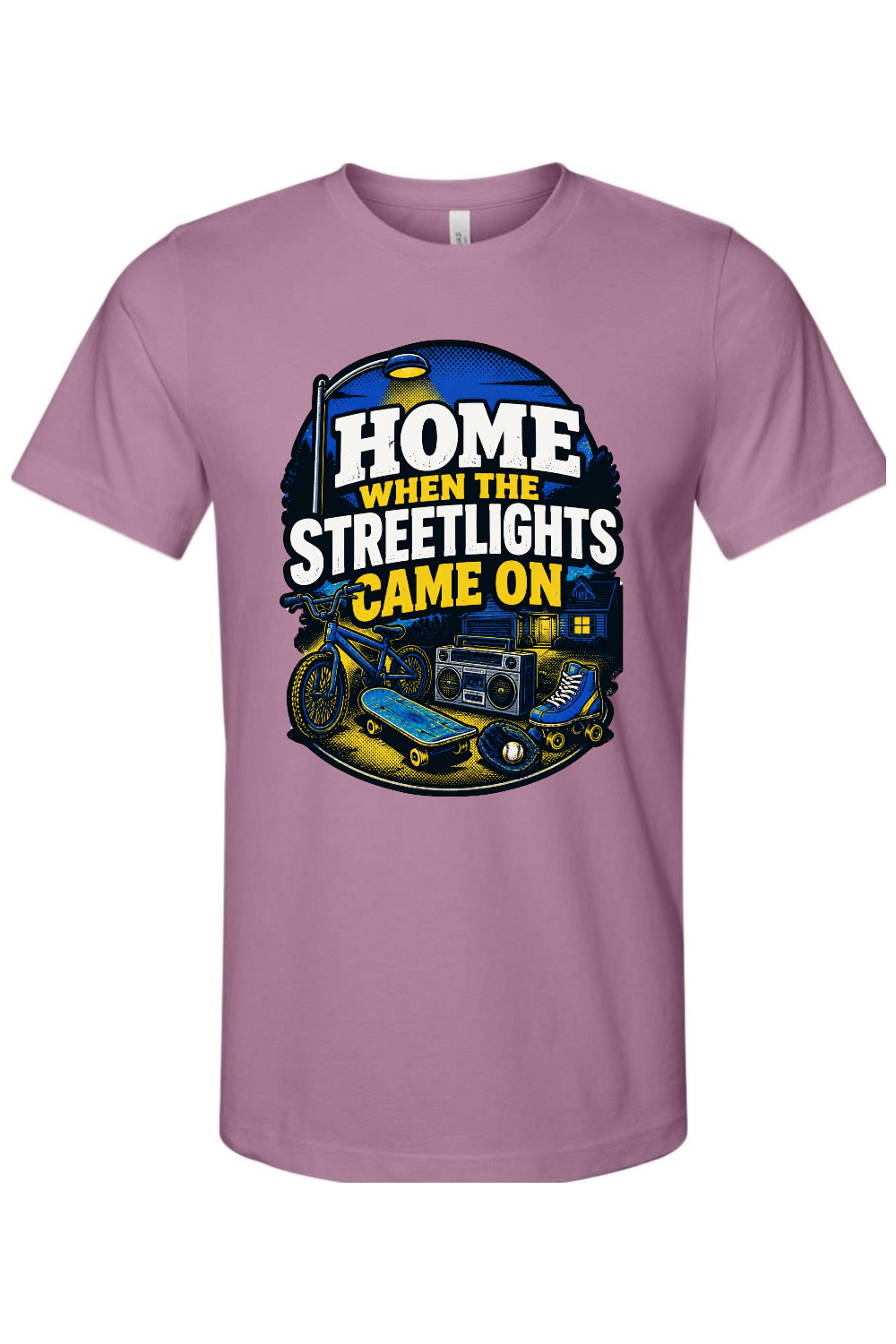 HOME WHEN THE STREETLIGHTS CAME ON Gen X Edition Tee
