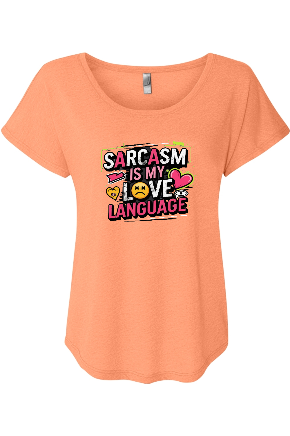Sarcasm Love Language Women's Triblend Dolman Tee