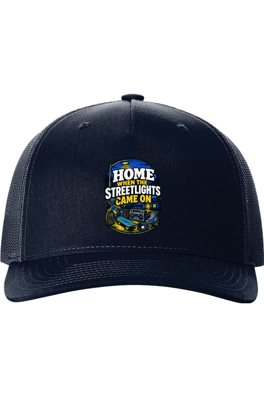 Richardson Trucker Cap: Home When The Streetlights Came On