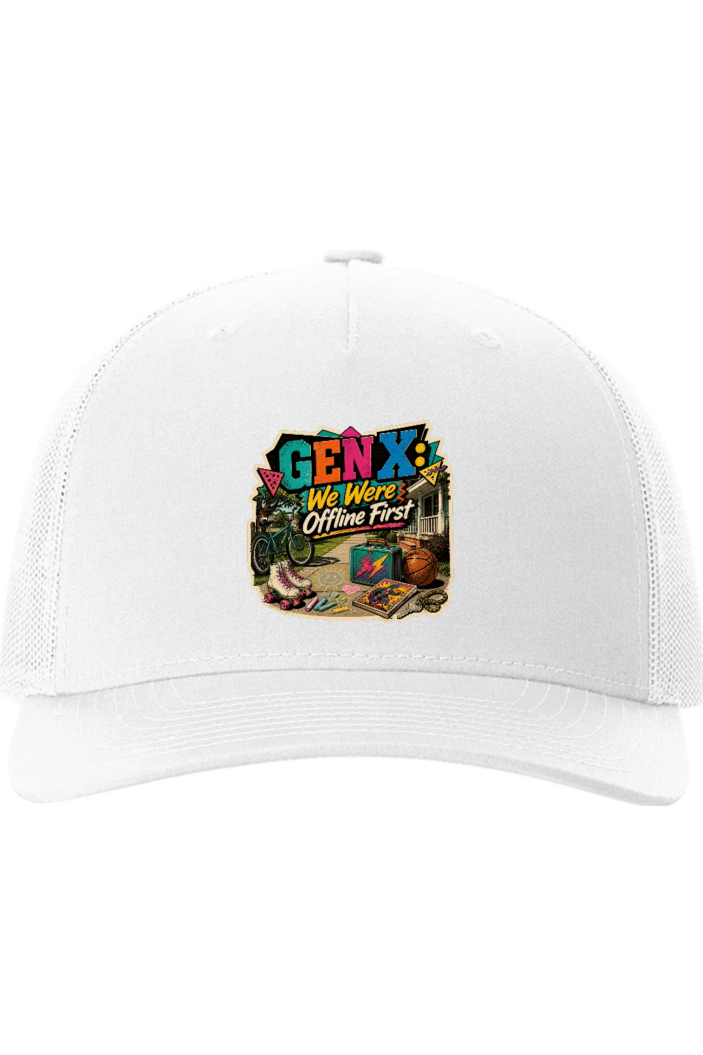 Richardson Trucker Cap: GEN X We Were Offline First